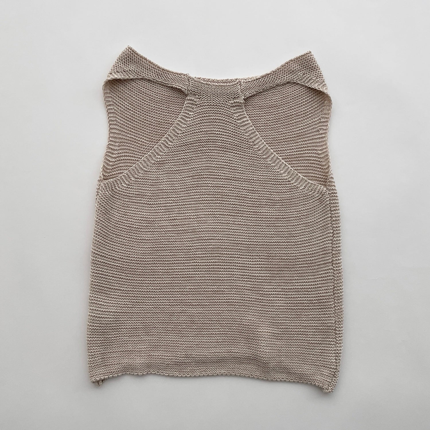 【SAMPLE】no sleeve knit / beige