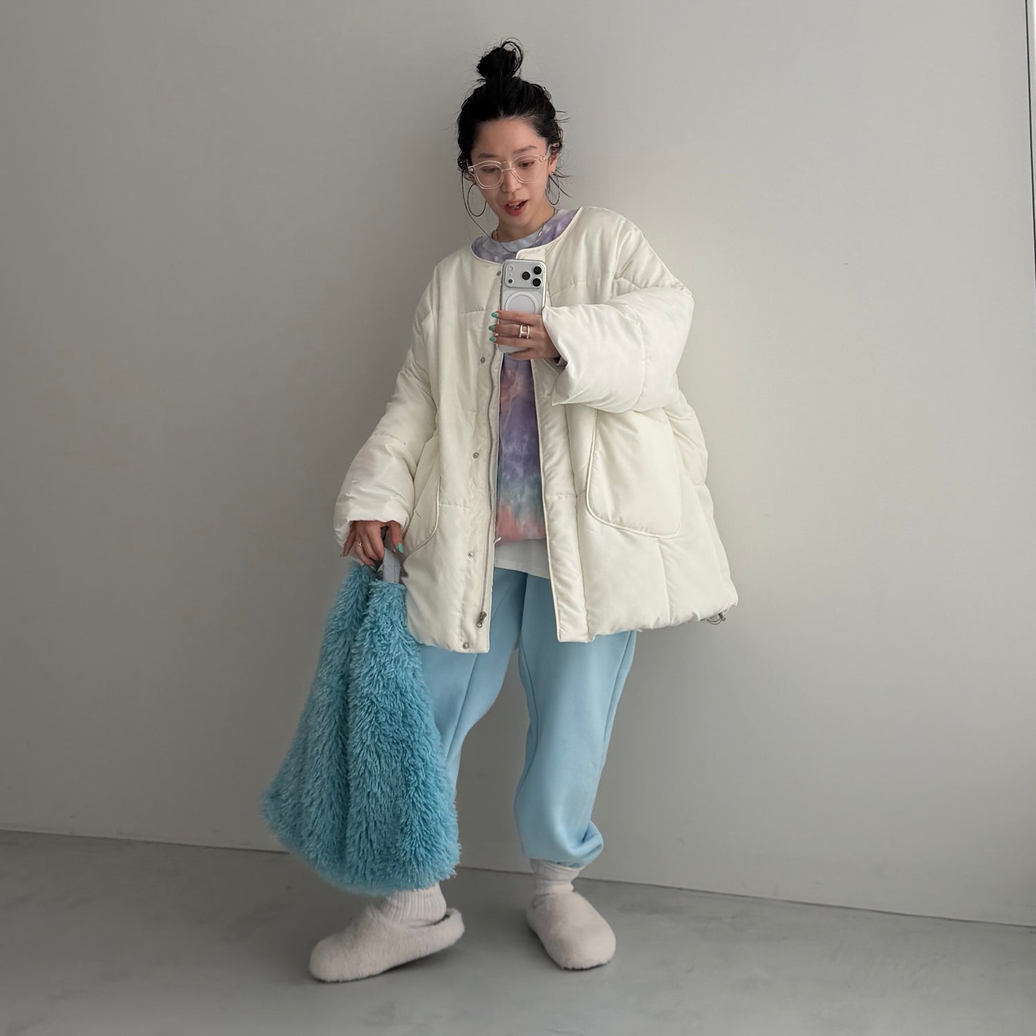 CANDY SWEAT PANTS / light blue