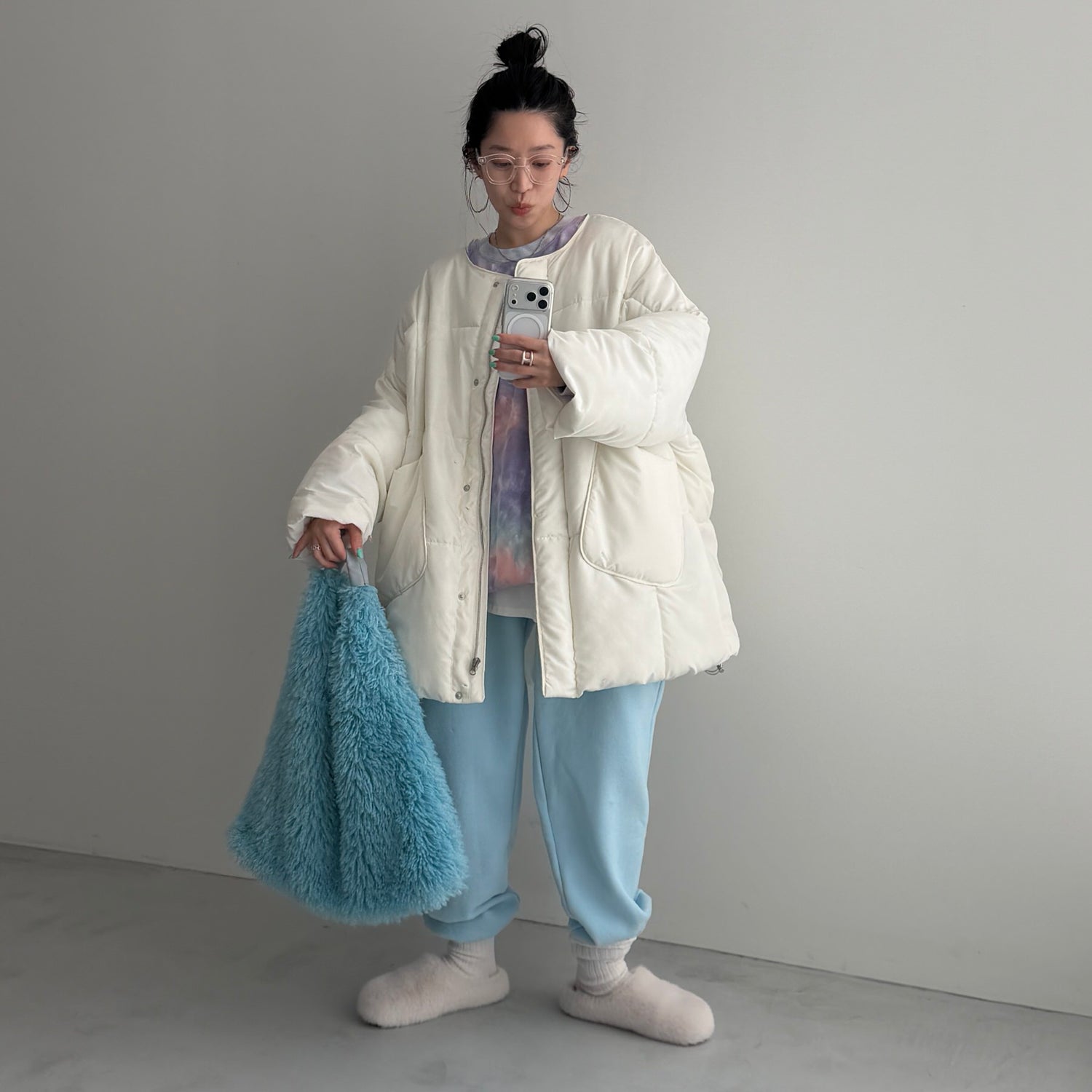 pillow bag / blue