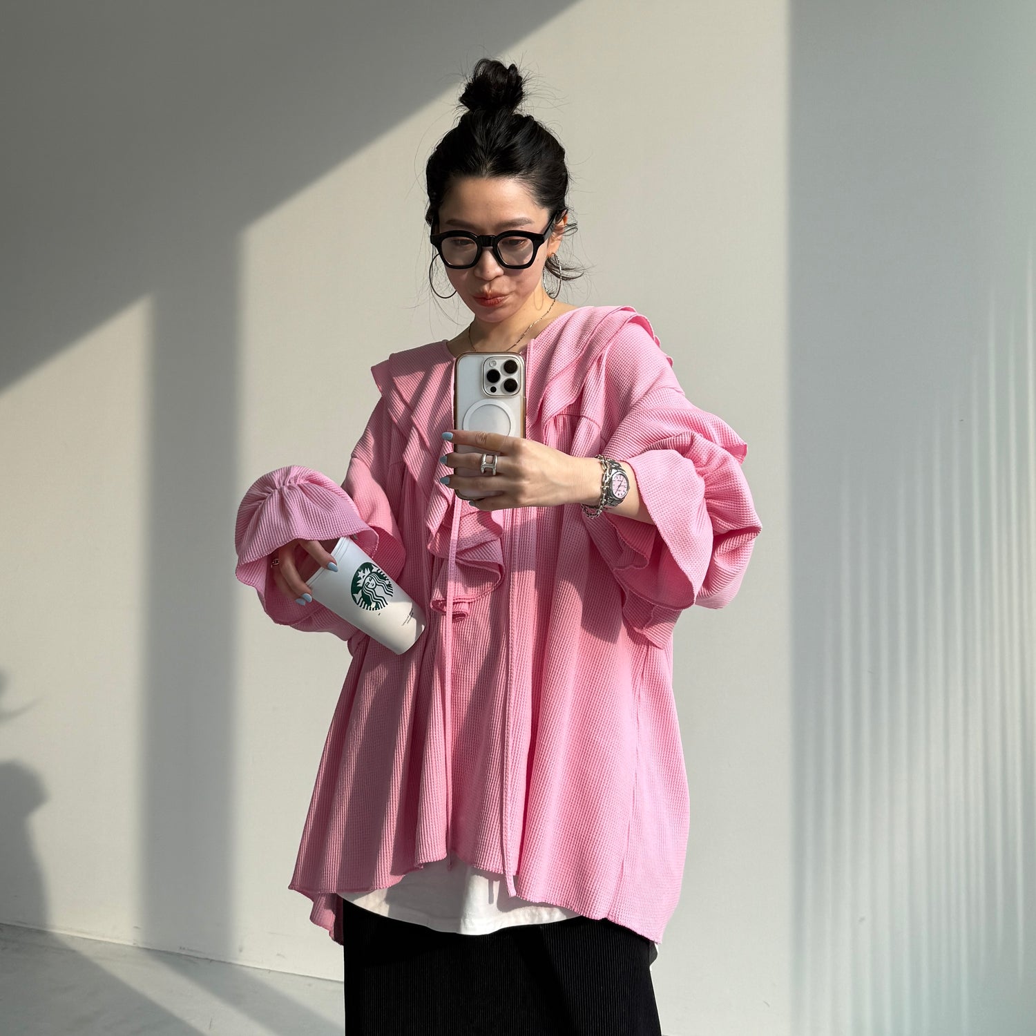 WAFFRILL TOPS / pink