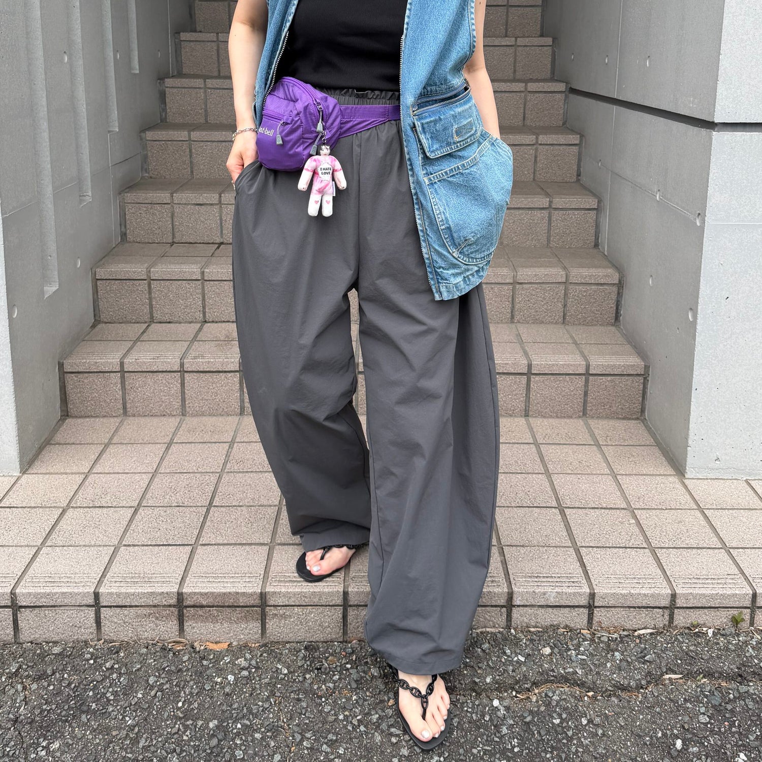 reikan pants / black