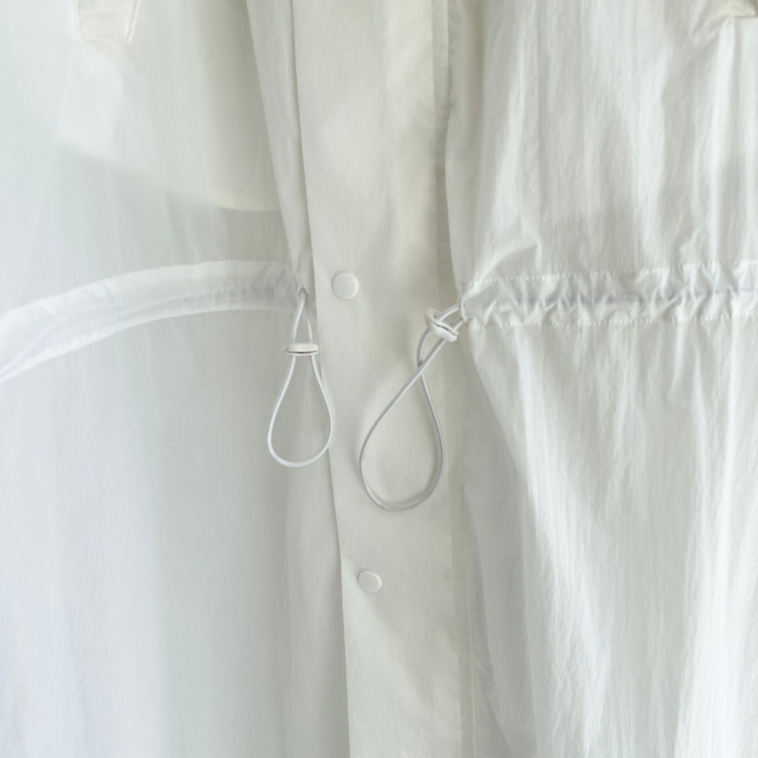 【SAMPLE】sheer military coat / ivory