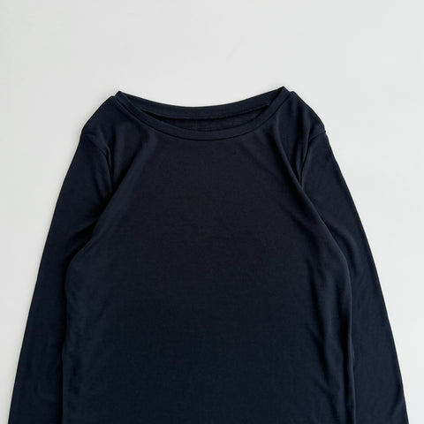 KASANE sheer tee / navy
