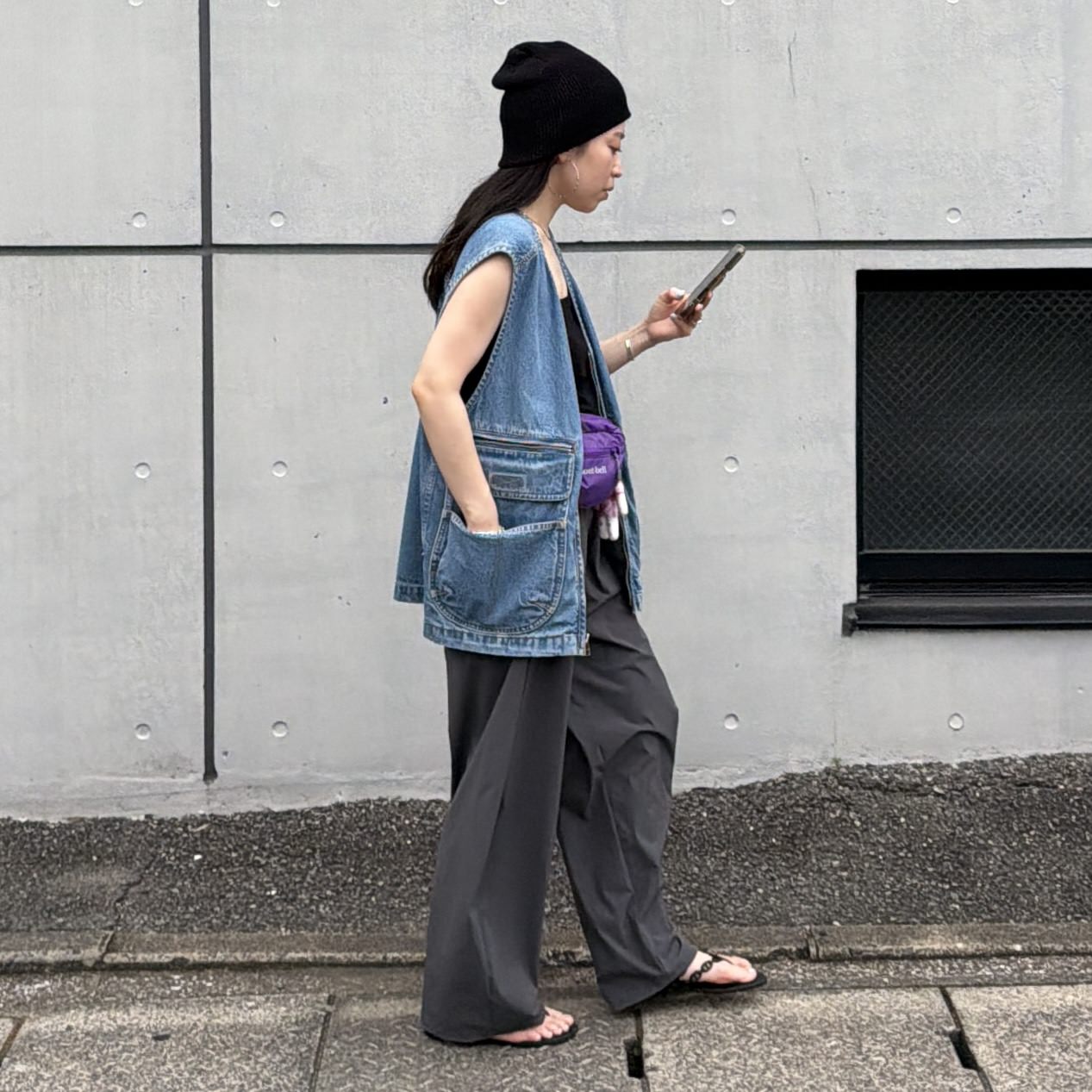 8 pockets BUDDY DENIM VEST / blue