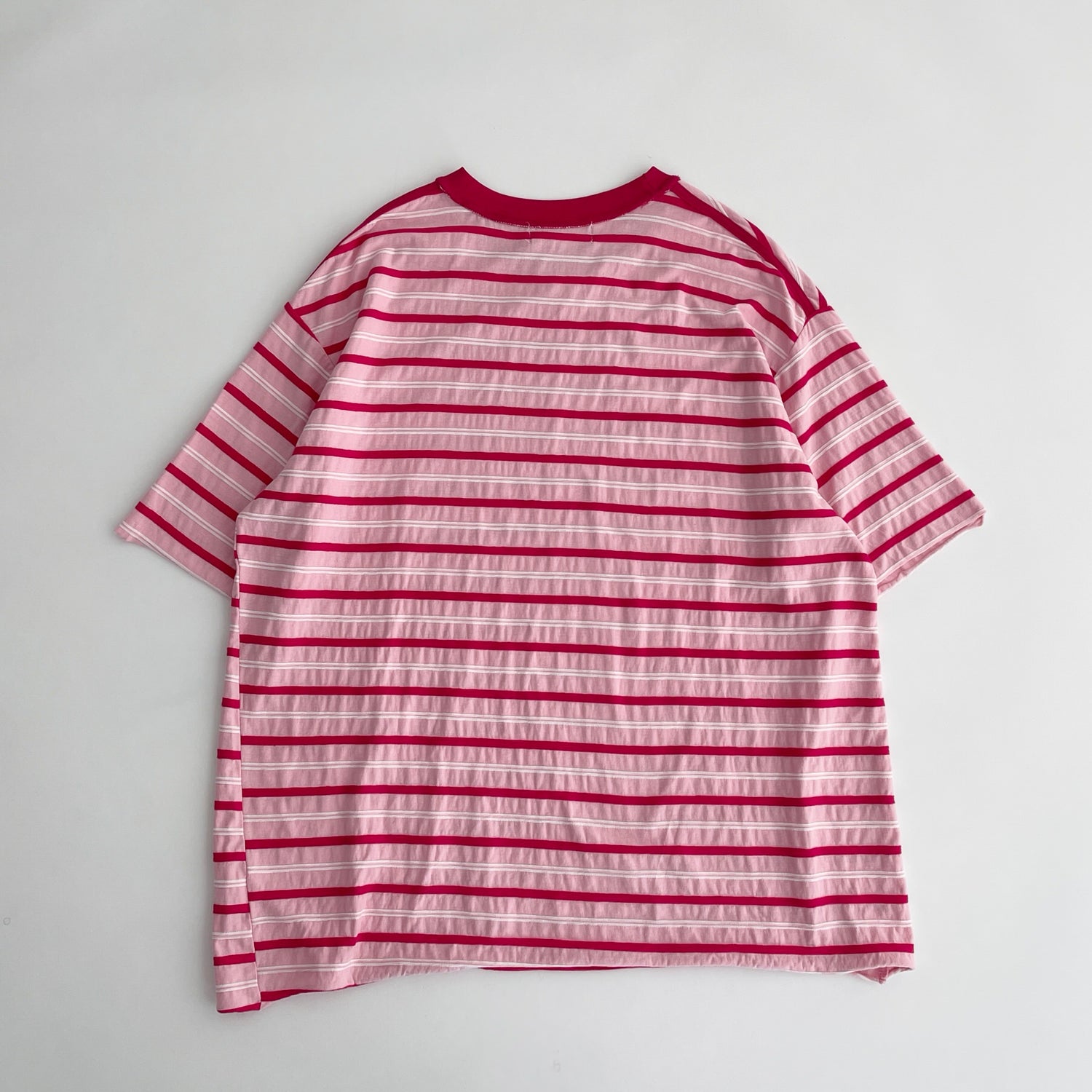【SAMPLE】loose border tee / pink