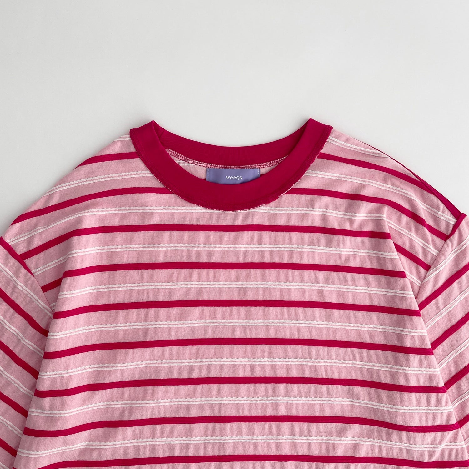 【SAMPLE】loose border tee / pink