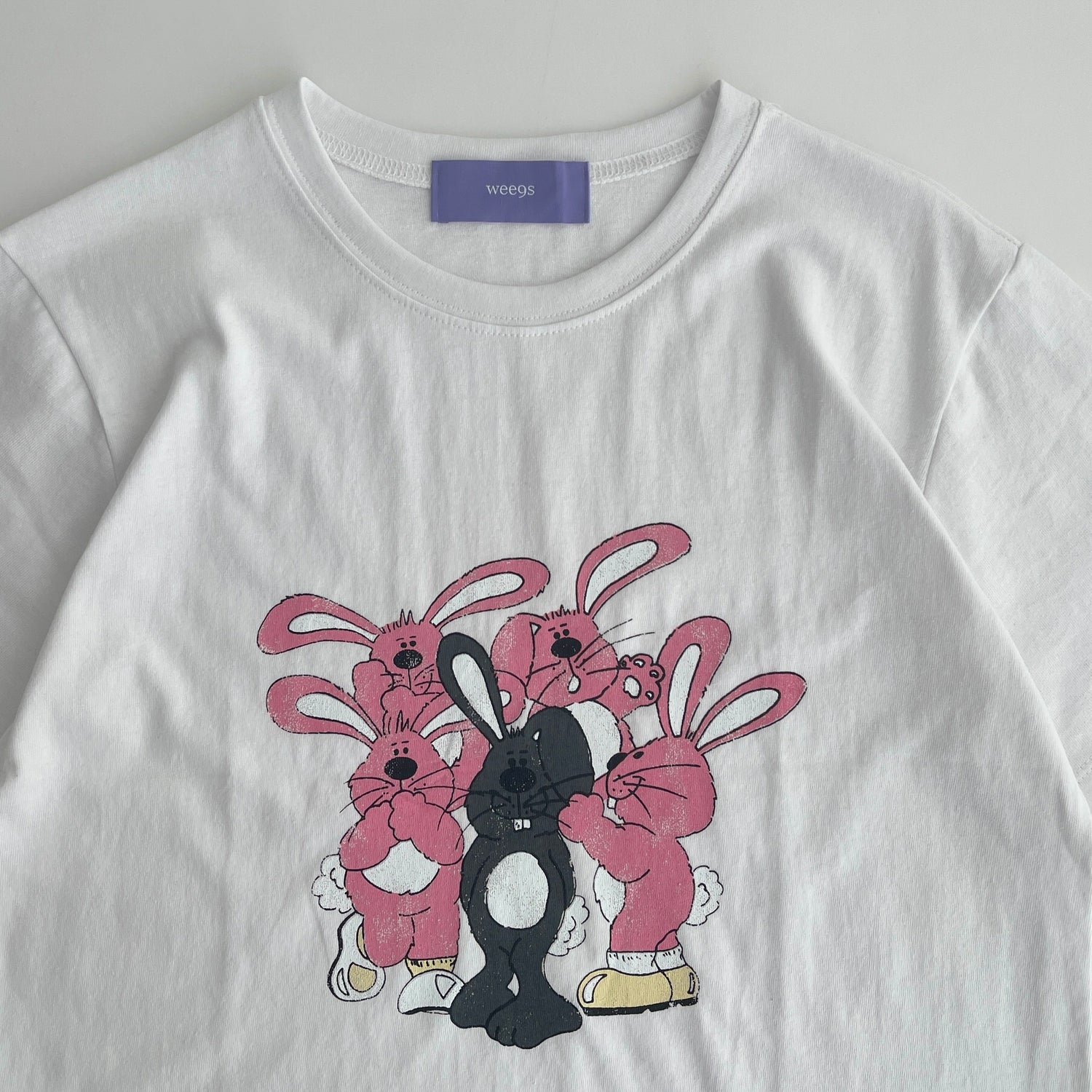 【SAMPLE】rabbit mini tee / pink