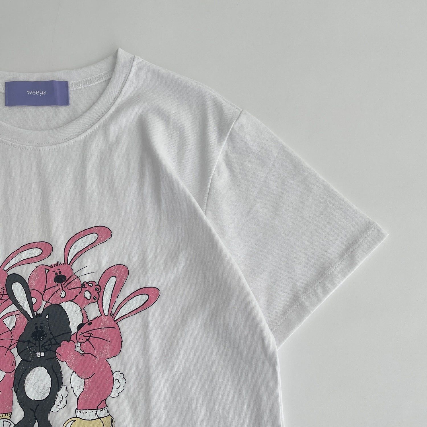 【SAMPLE】rabbit mini tee / pink