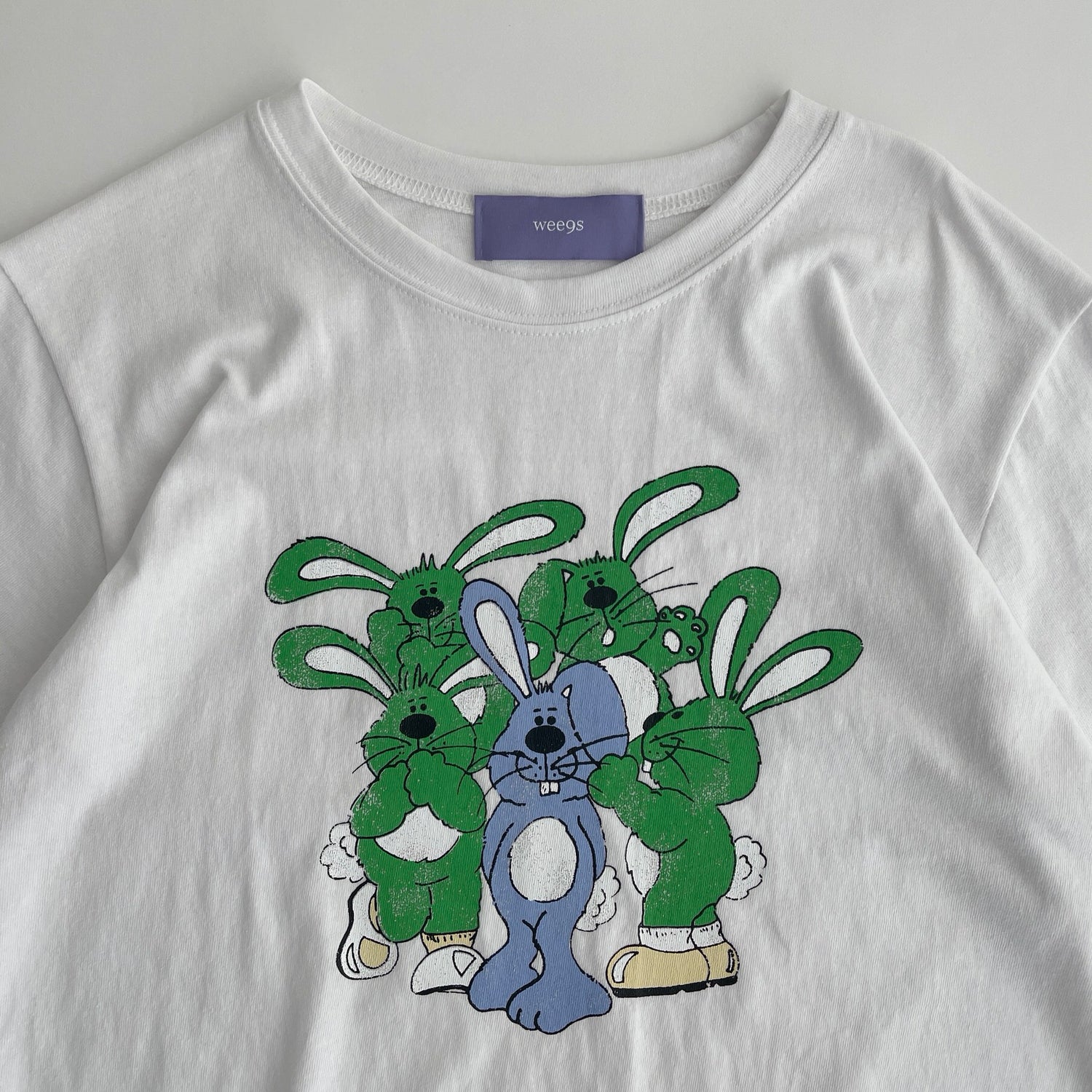 【SAMPLE】rabbit mini tee / green
