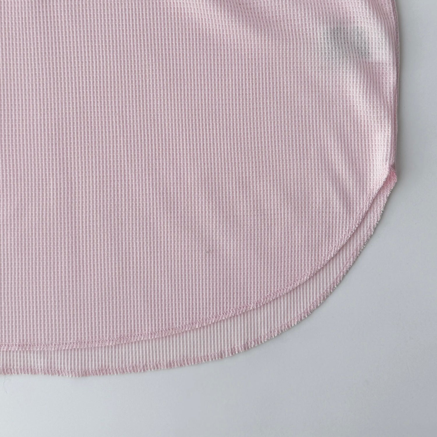 waffle sleeve long tee / baby pink