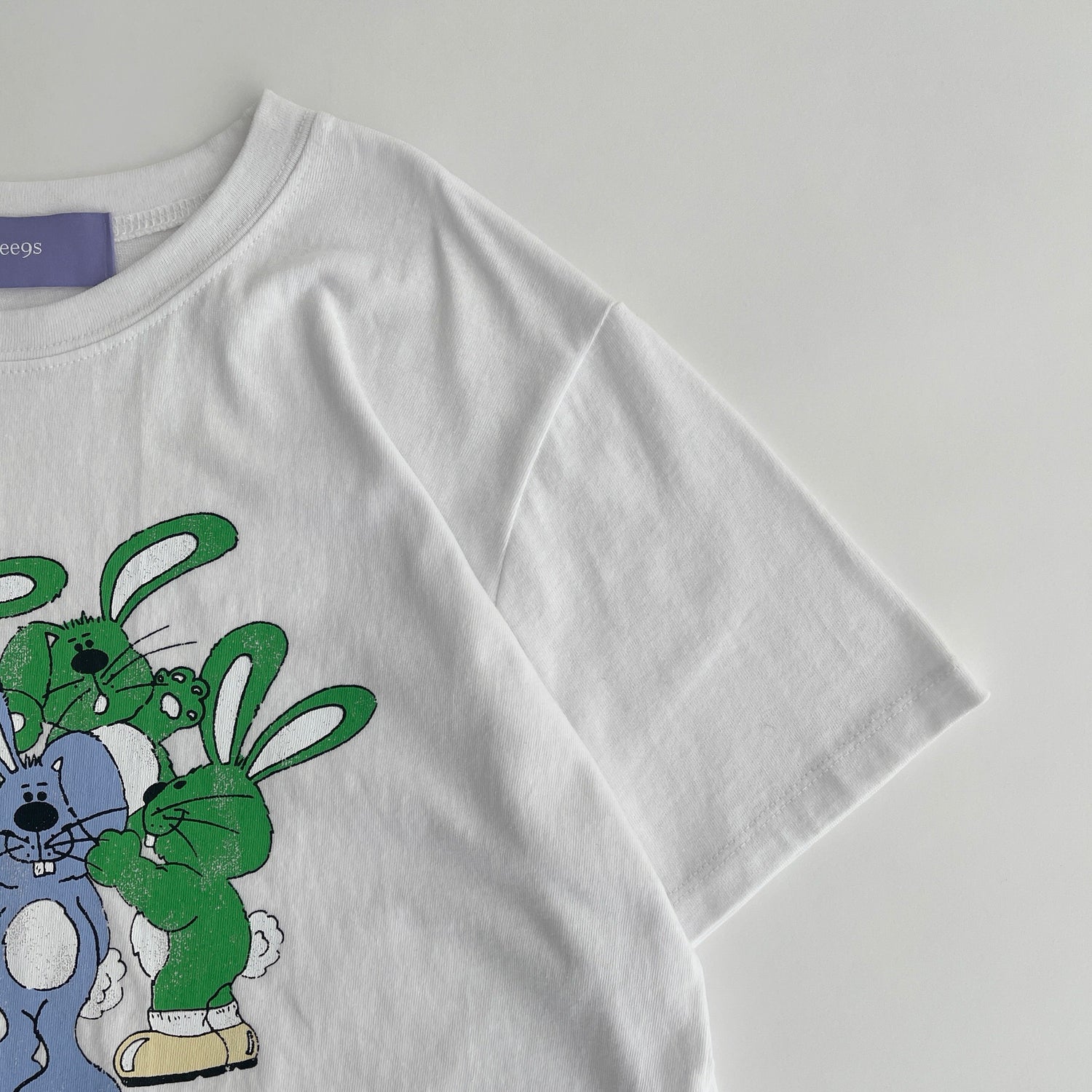 【SAMPLE】rabbit mini tee / green