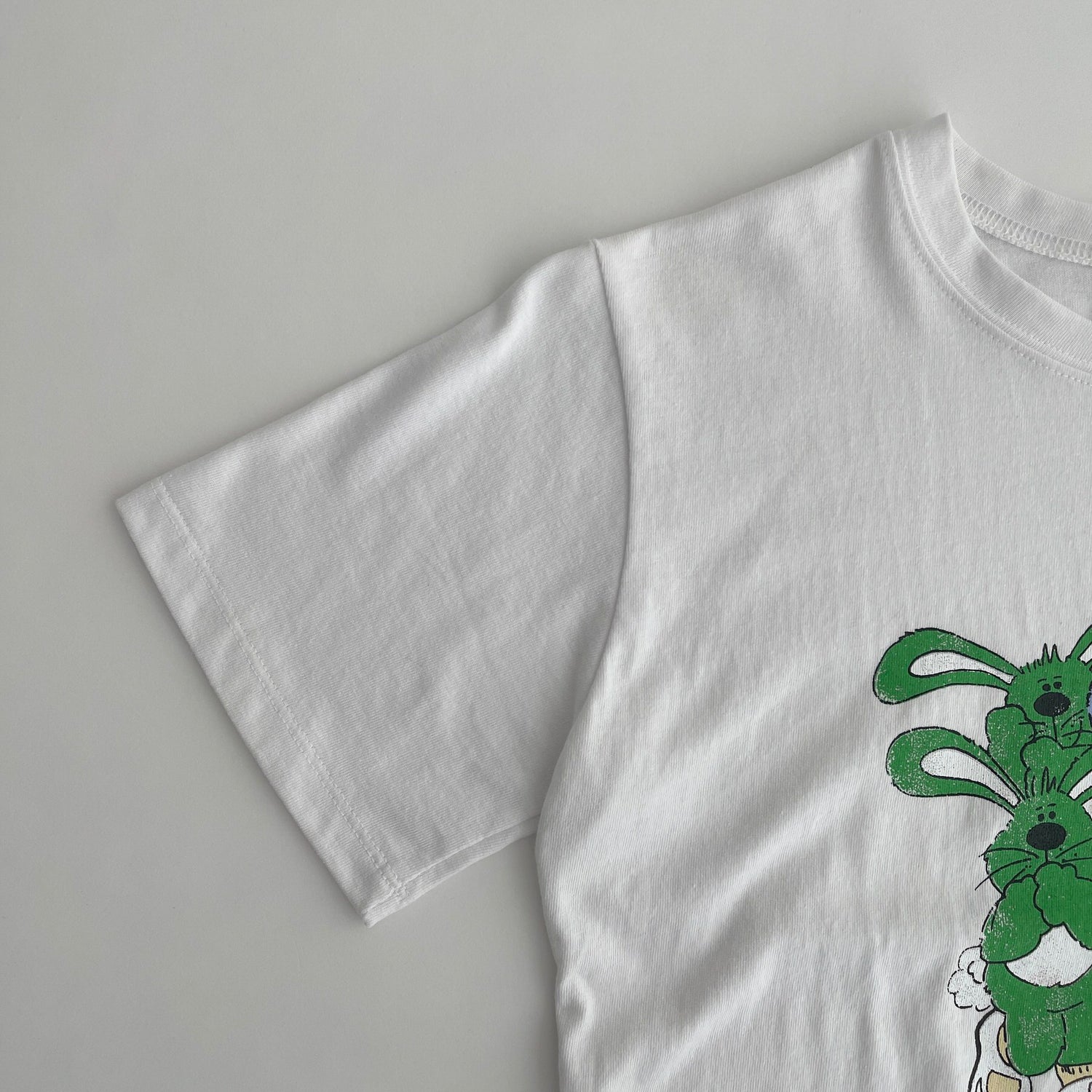 【SAMPLE】rabbit mini tee / green