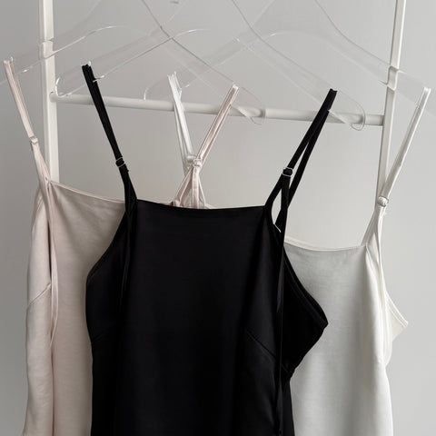 CHIRARISM satin camisole / black