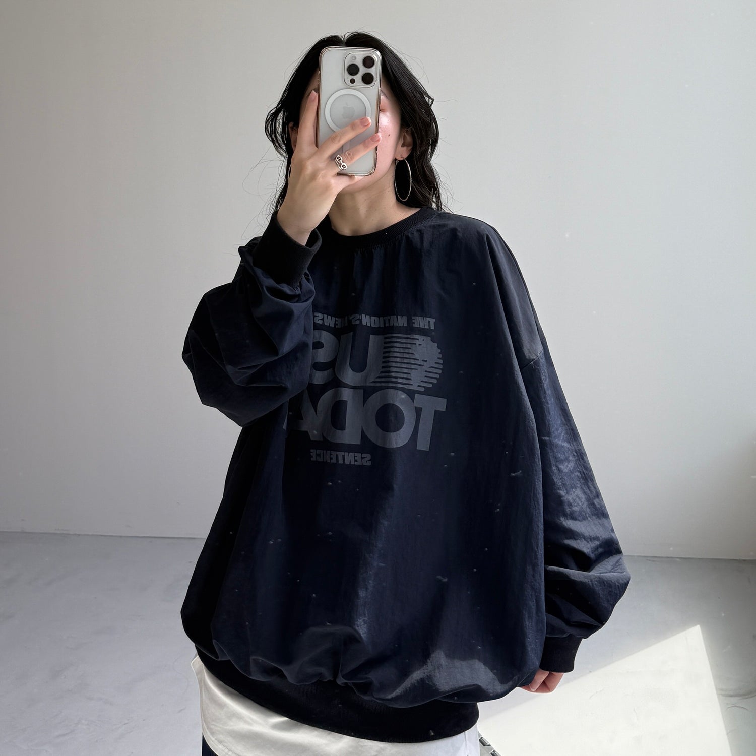 USA TODAY nylon tee / dark navy