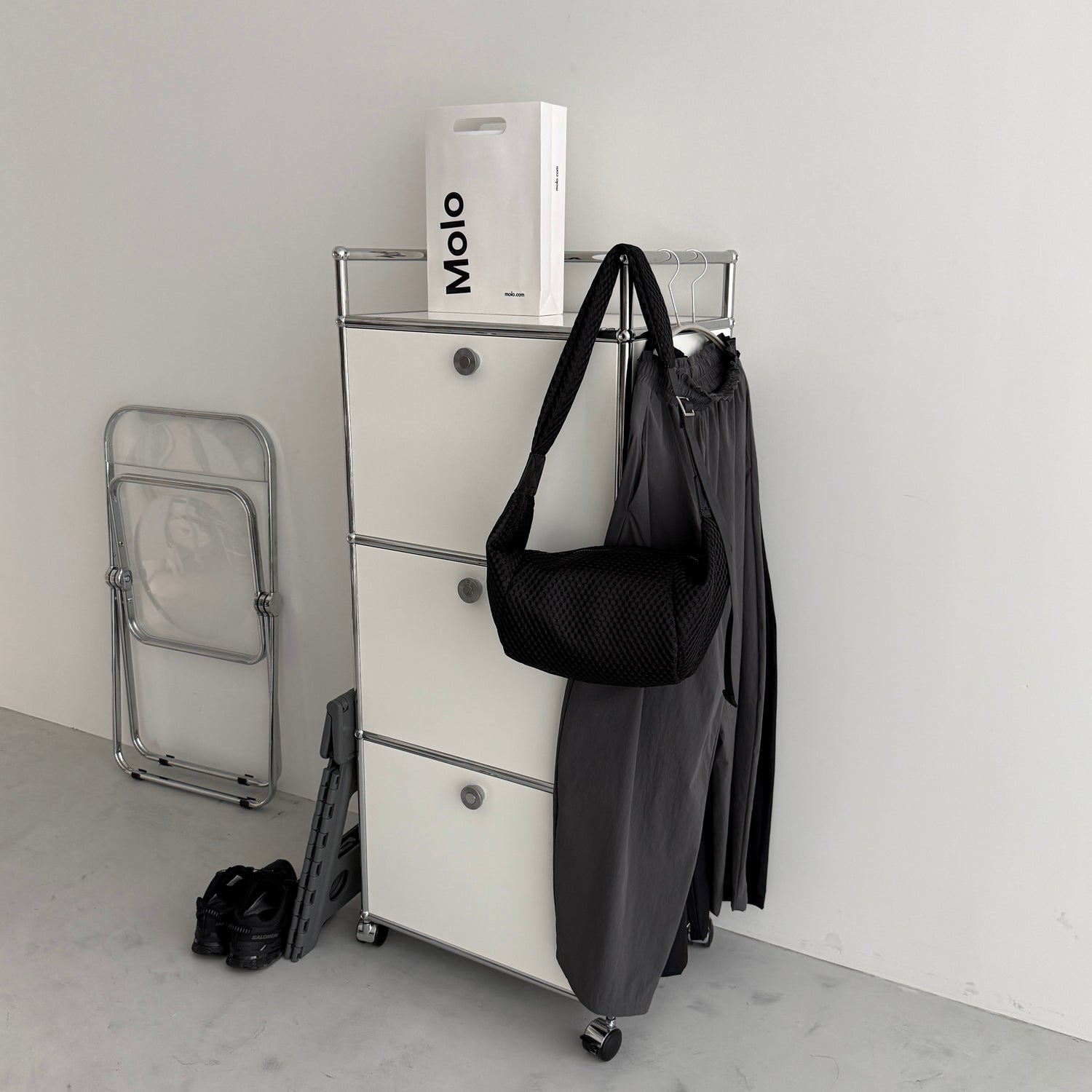 air mesh bag / black