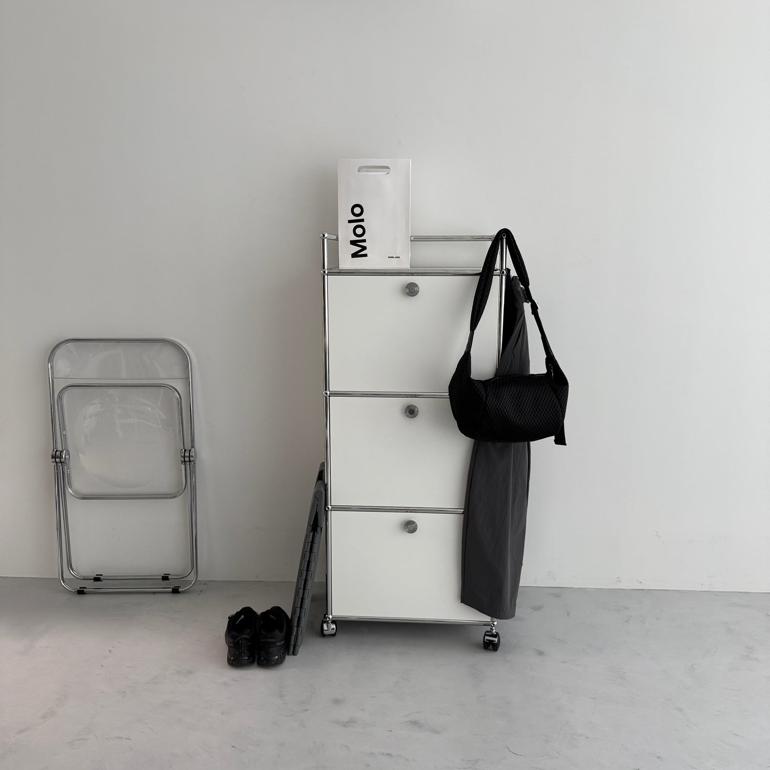 air mesh bag / black