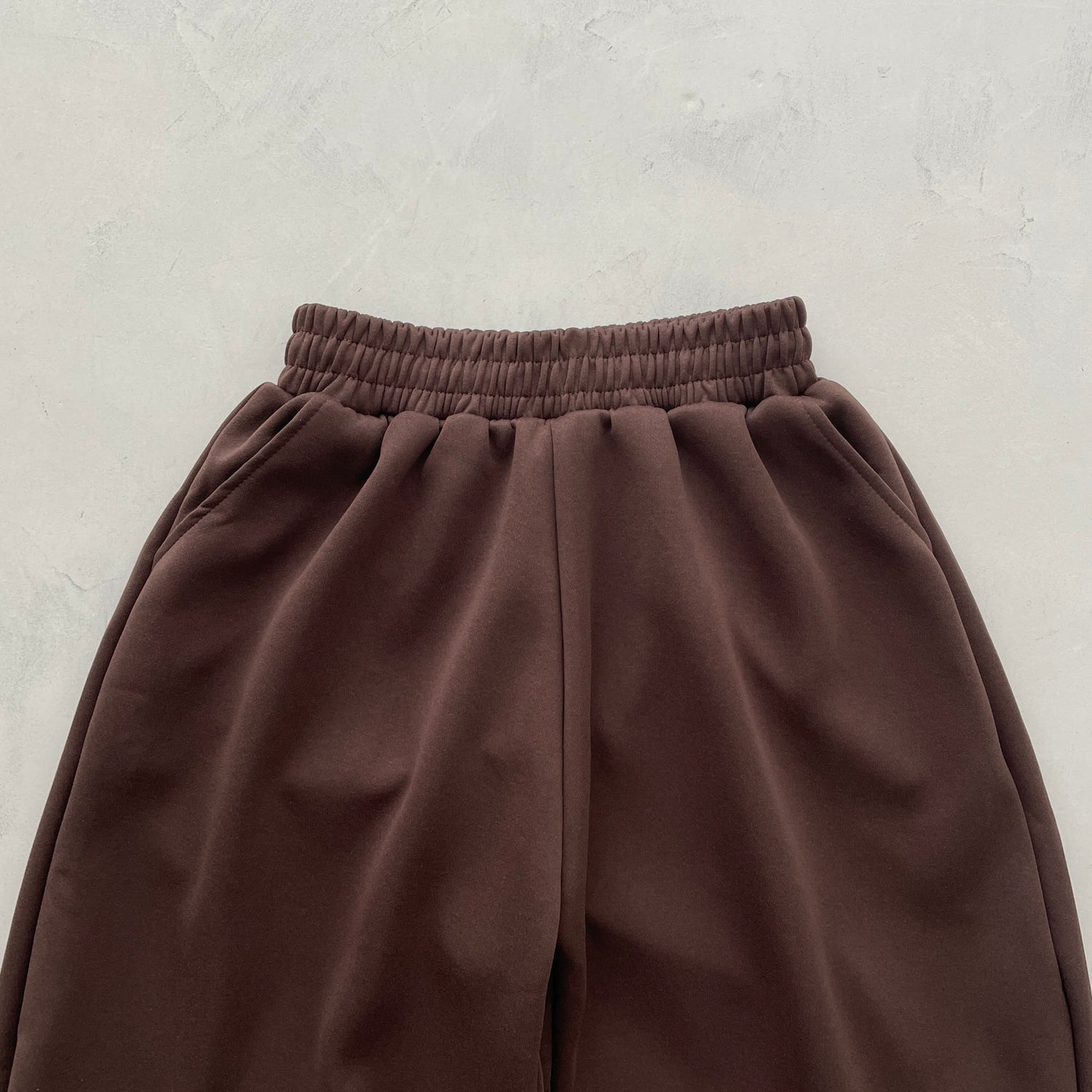 【選べるタイプ】super loose sweat half pants / brown