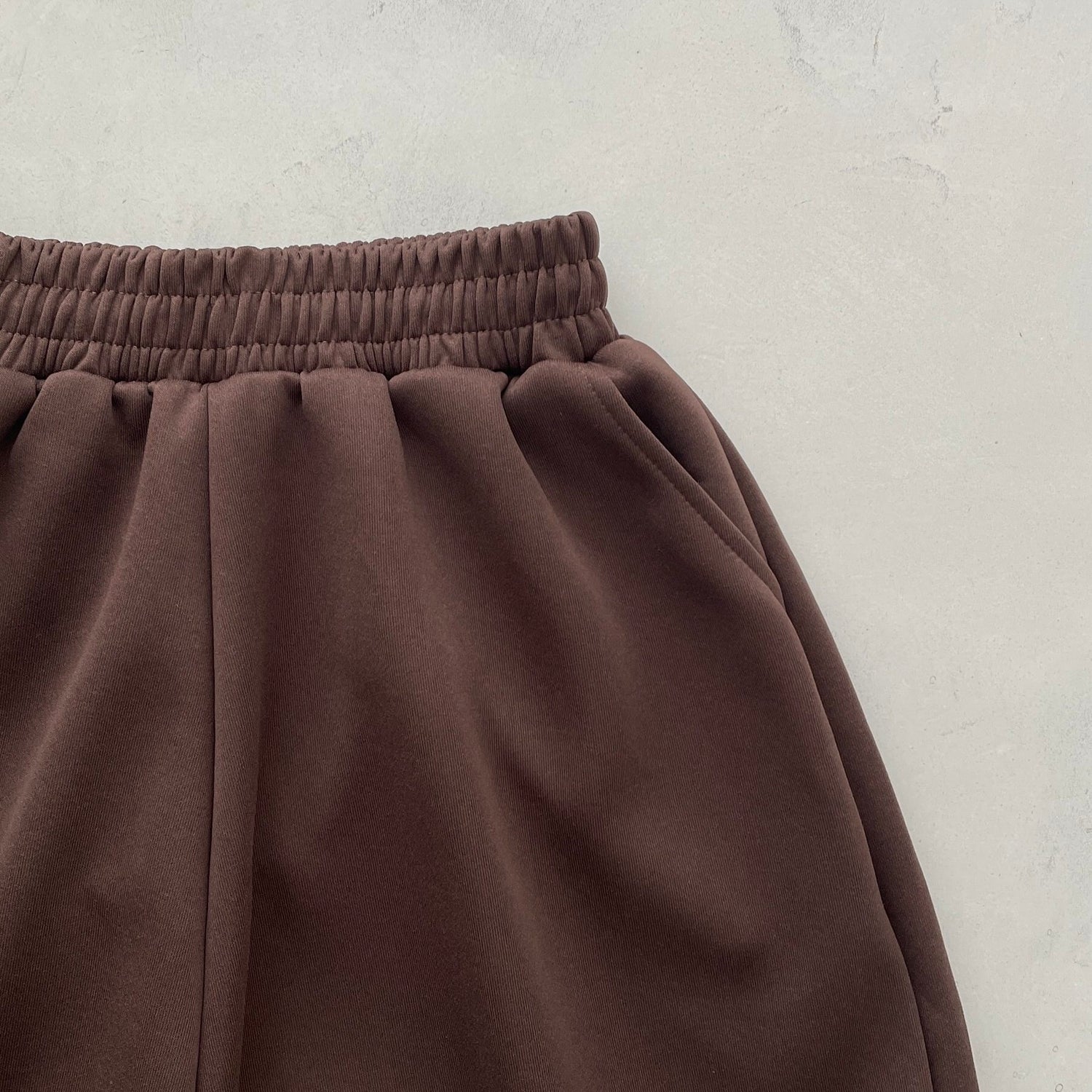 【選べるタイプ】super loose sweat half pants / brown