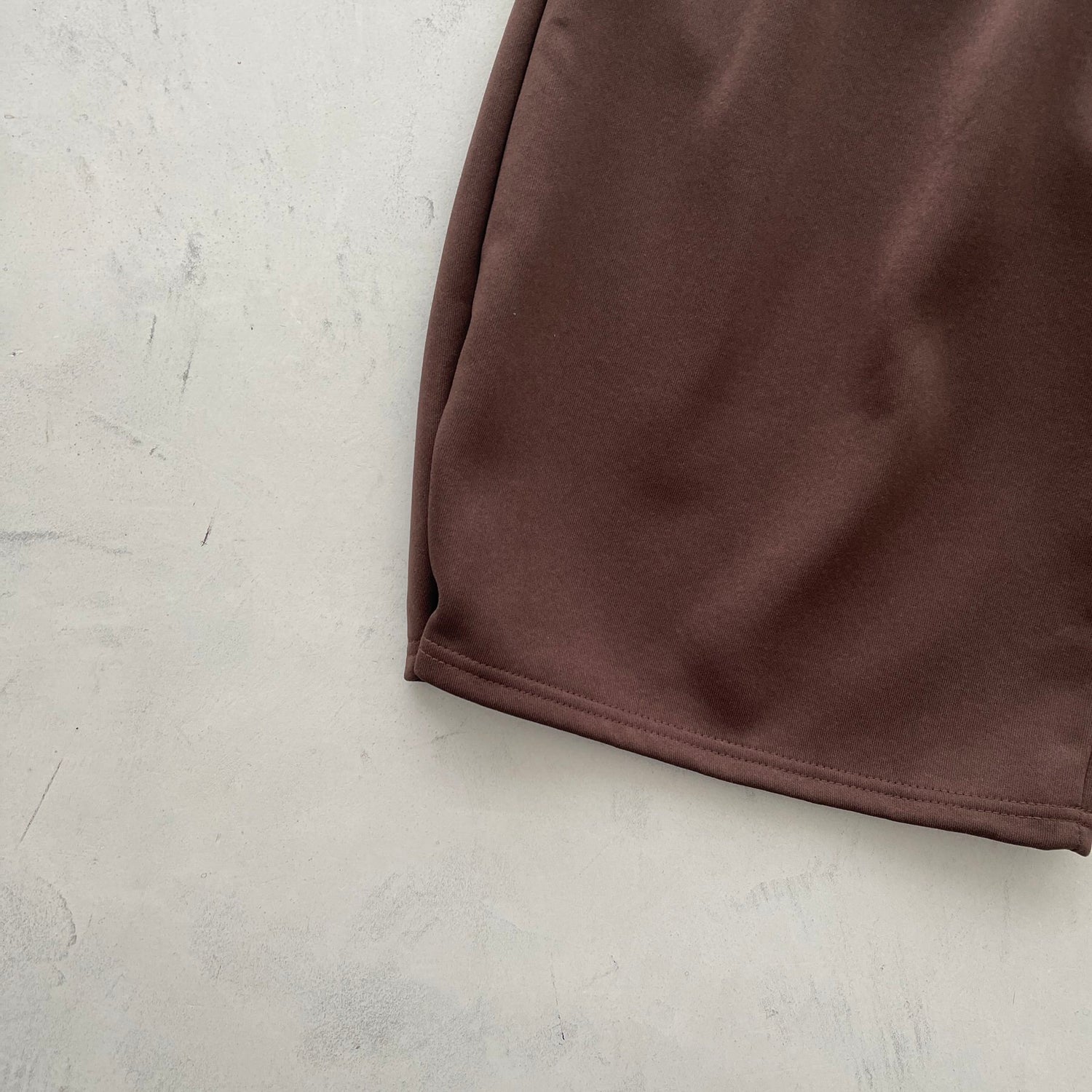 【選べるタイプ】super loose sweat half pants / brown