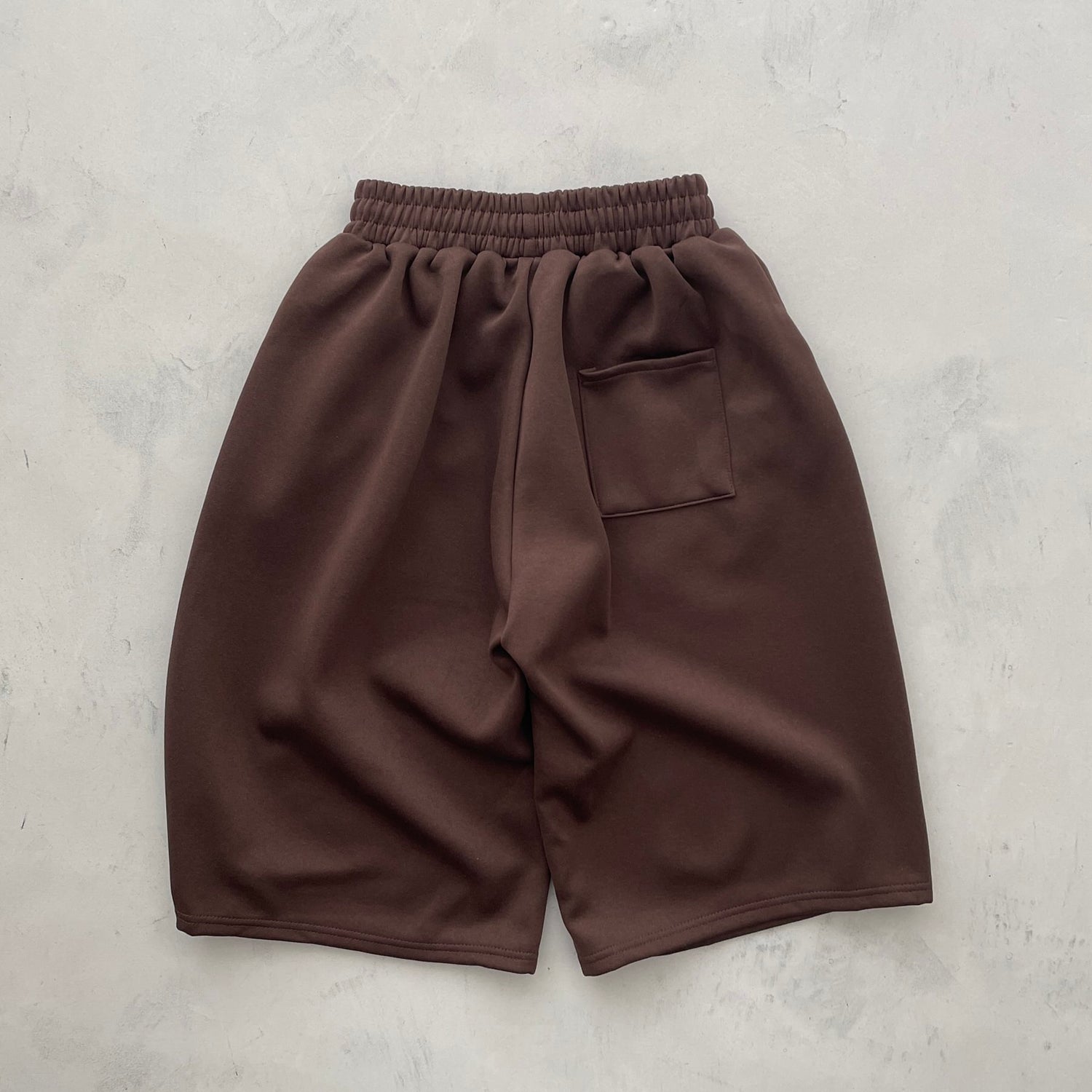 【選べるタイプ】super loose sweat half pants / brown