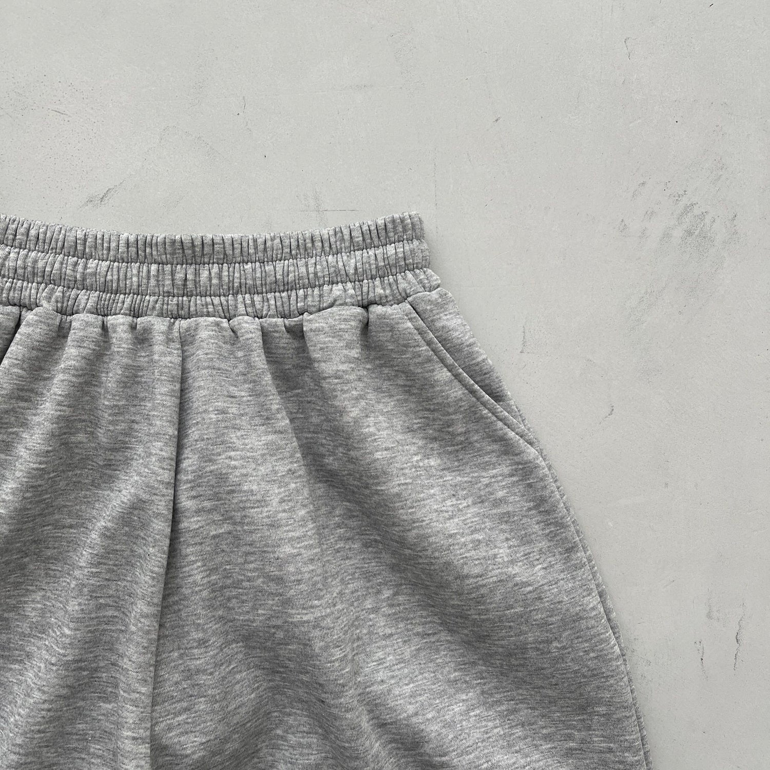 【選べるタイプ】super loose sweat half pants / gray