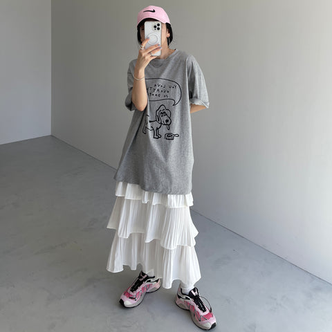 flamenco skirt / ivory