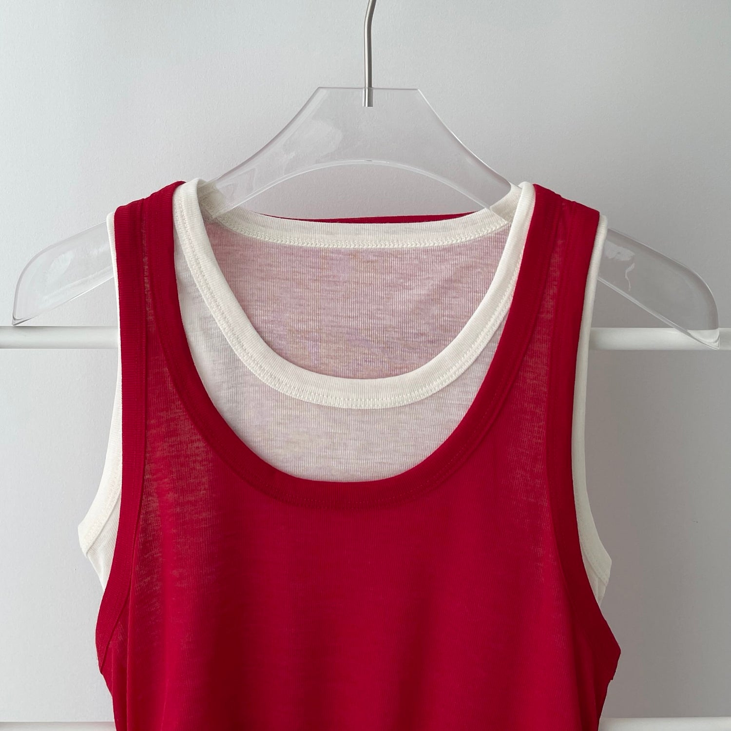 【SAMPLE】KASANE tank top / red