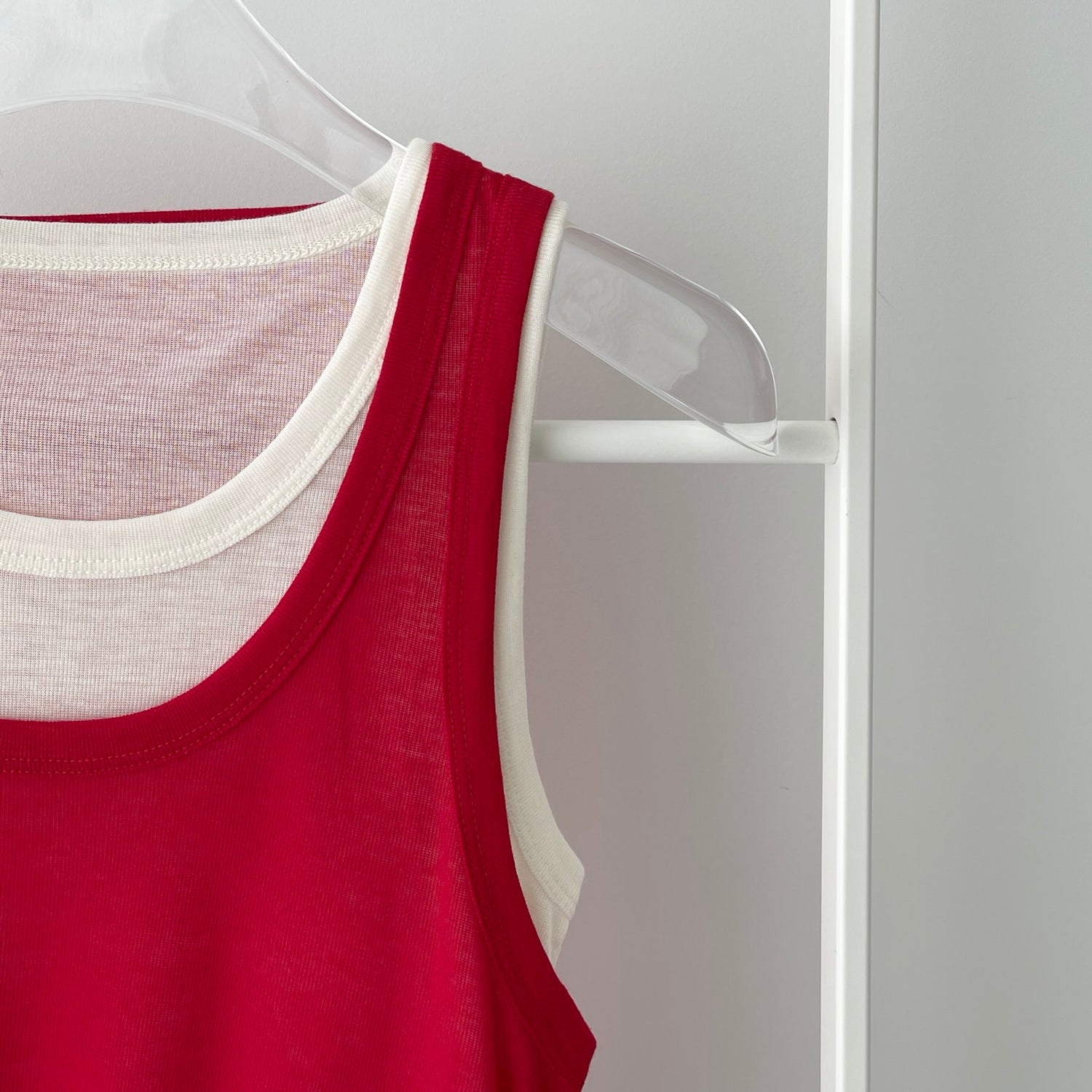 【SAMPLE】KASANE tank top / red