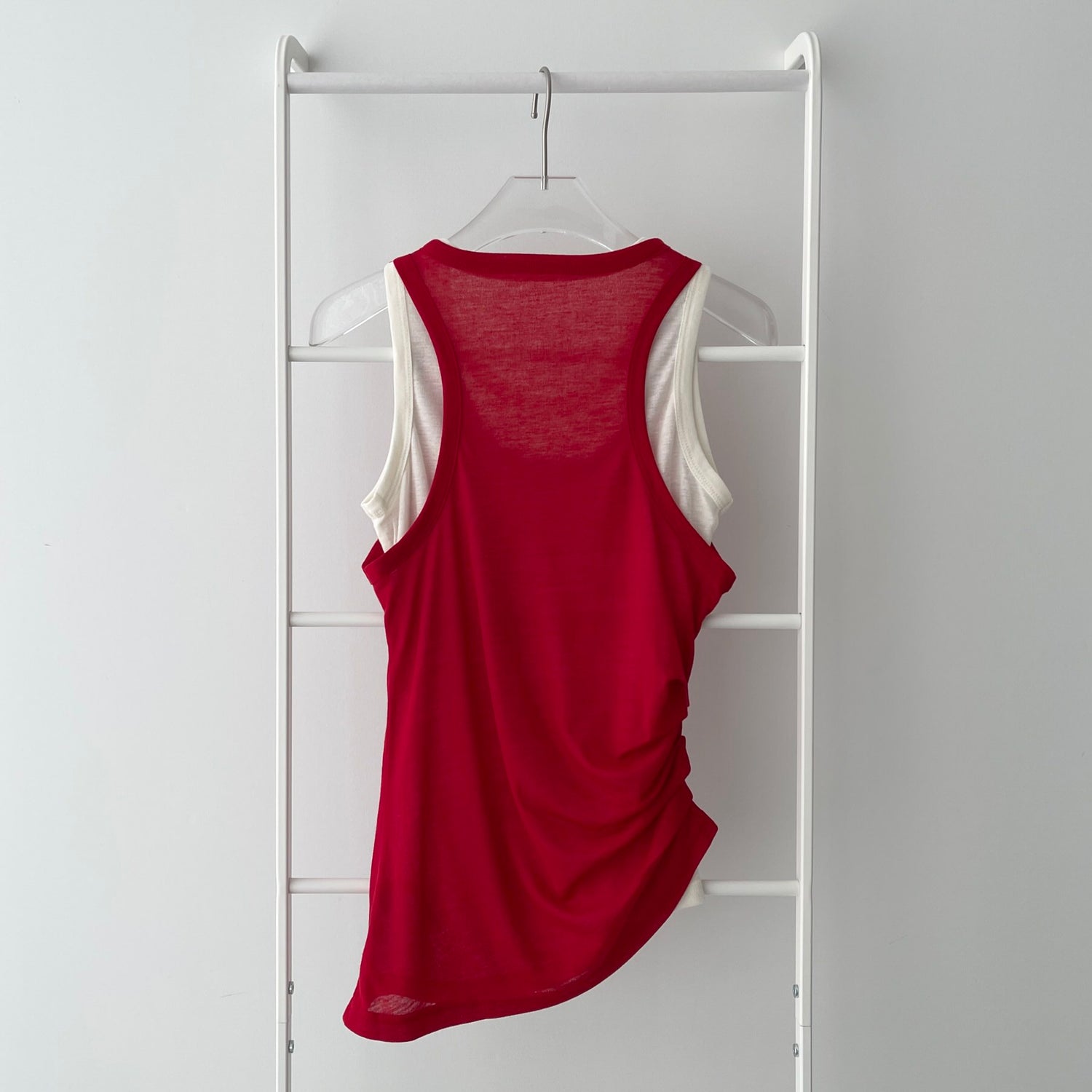 【SAMPLE】KASANE tank top / red