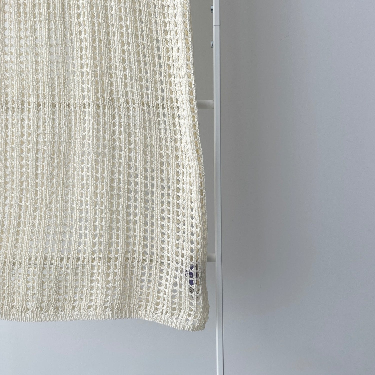 【SAMPLE】mesh layered one piece / ivory