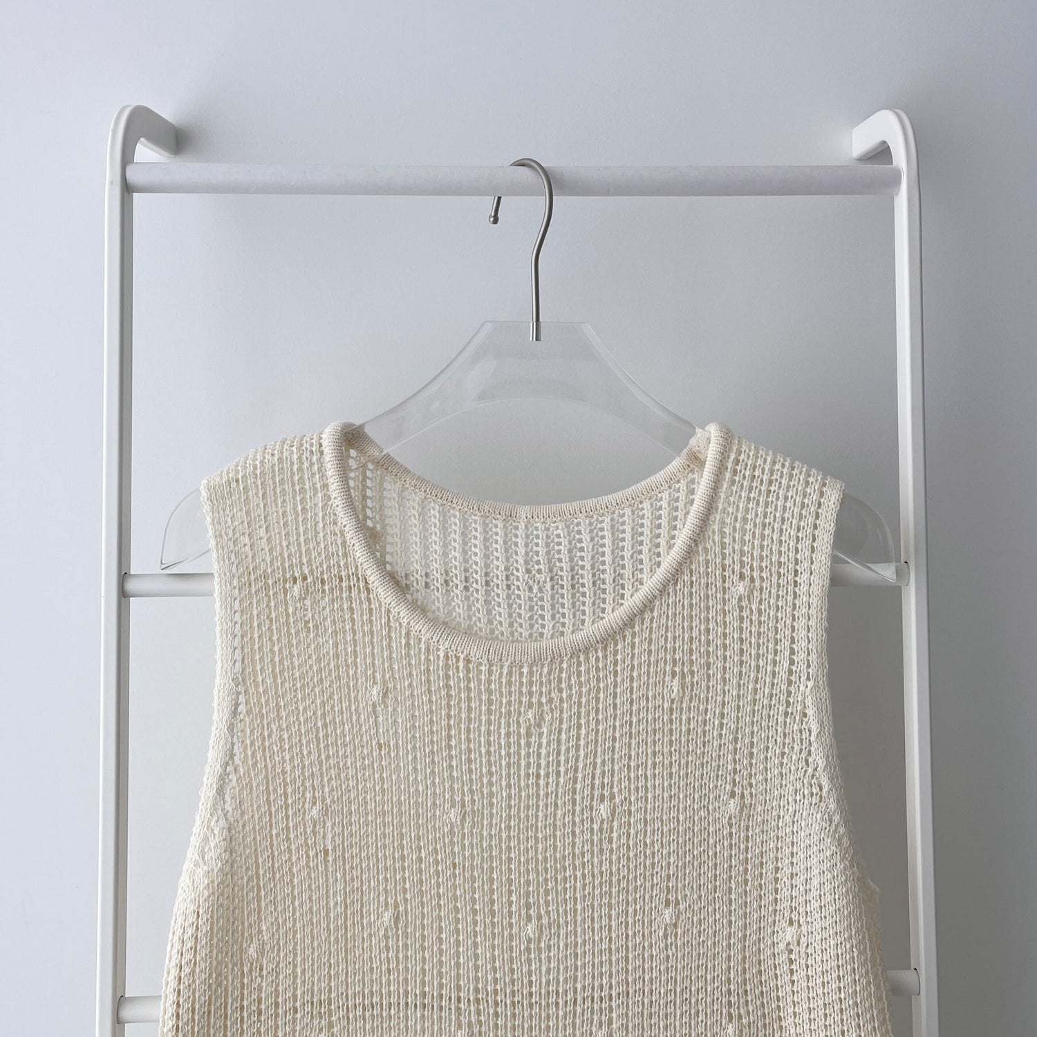 【SAMPLE】mesh layered tops / ivory