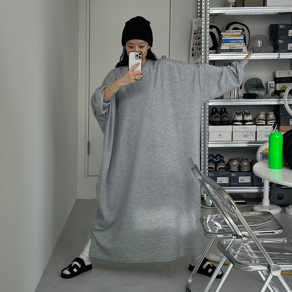 super loose light sweatee one piece / gray [3size] | wee9s