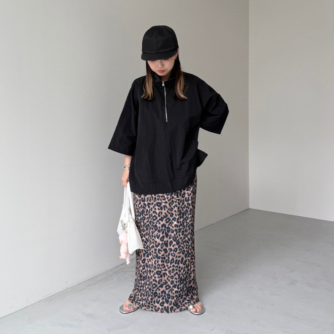 smooth nylon cap / black