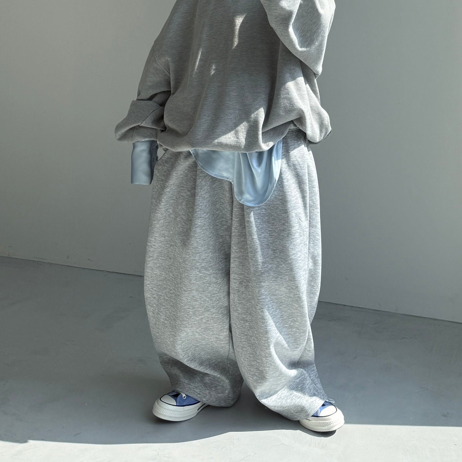 super loose sweat pants / gray