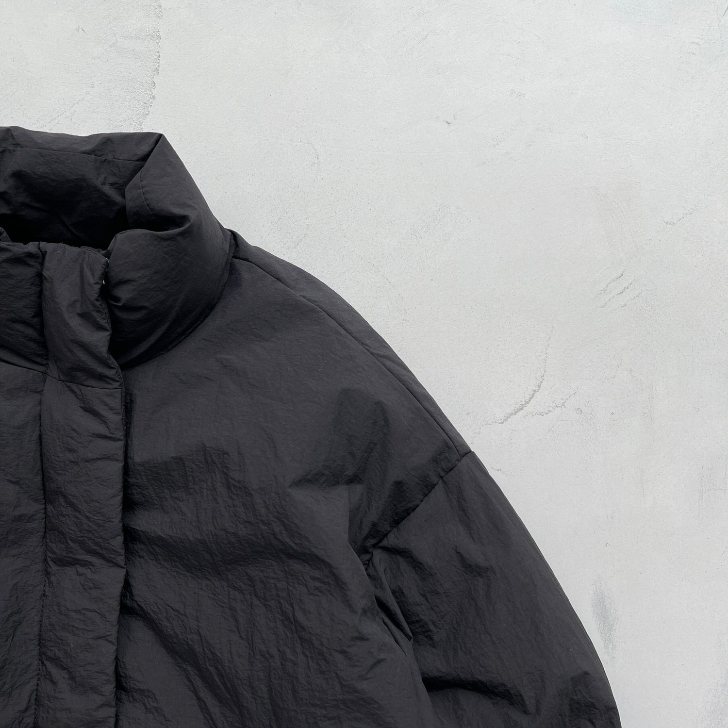 【SAMPLE】nylon standcollar blouson / black