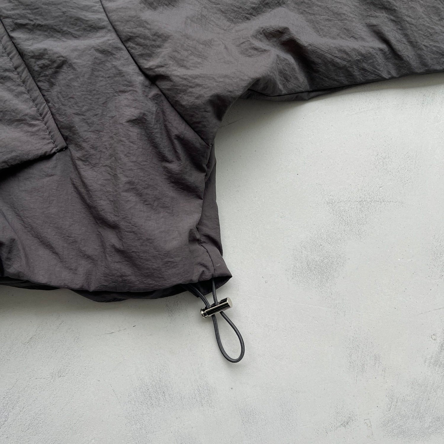【SAMPLE】nylon standcollar blouson / charcoal