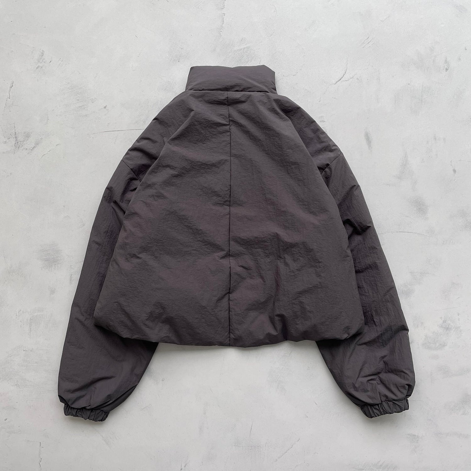 【SAMPLE】nylon standcollar blouson / charcoal