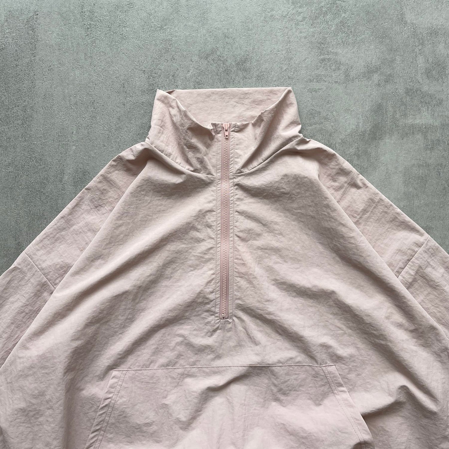 【SAMPLE】(2点SET) half zip nylon set up / pink