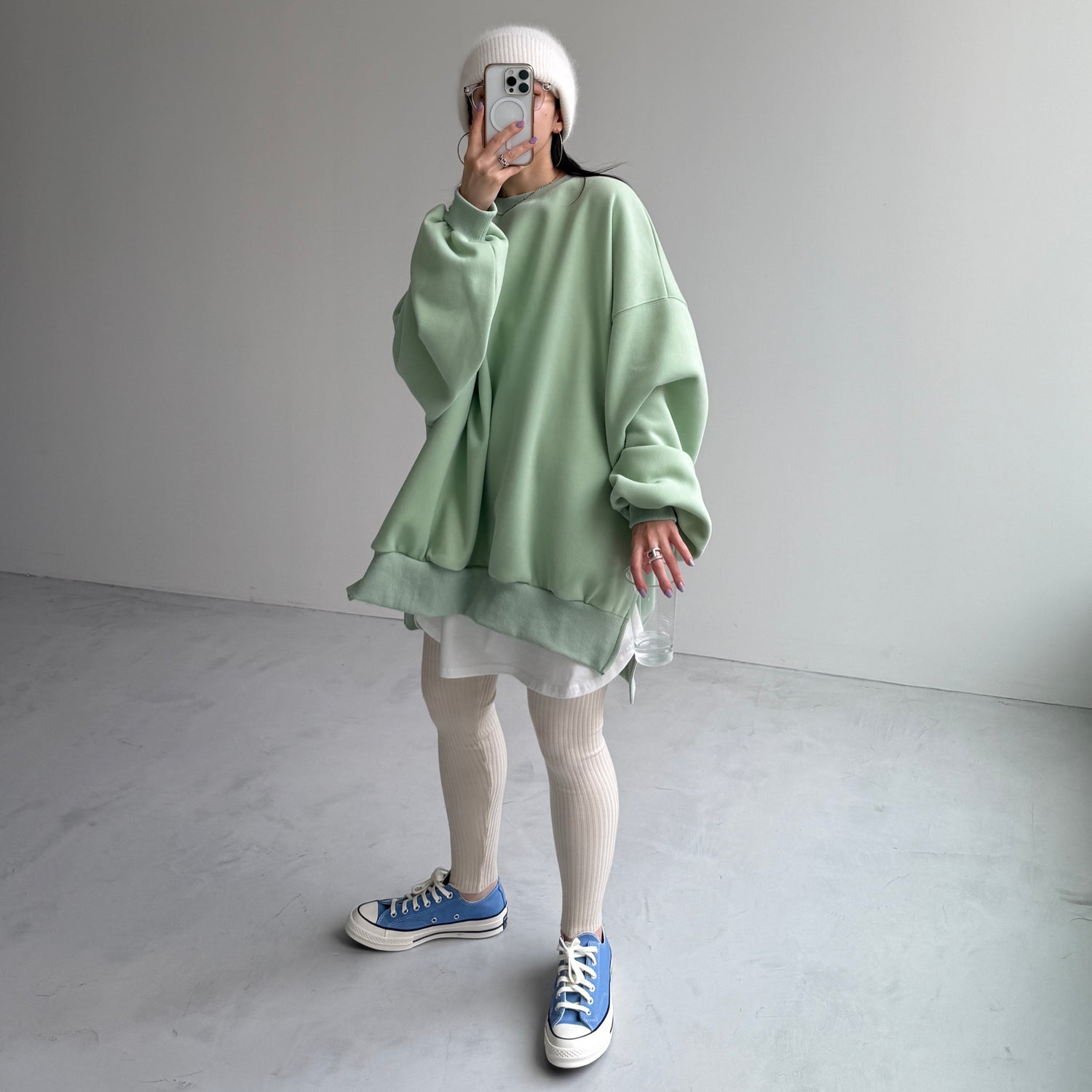 OSUMITSUKI sweat / mint [SHORT or FREE]