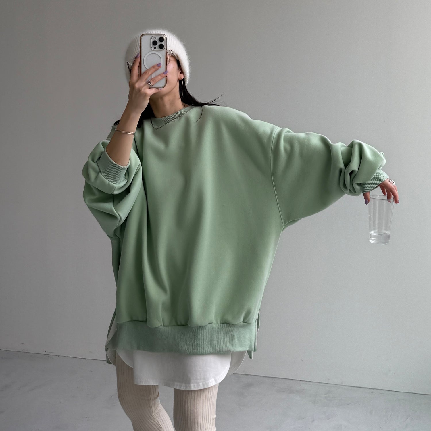 OSUMITSUKI sweat / mint [SHORT or FREE]