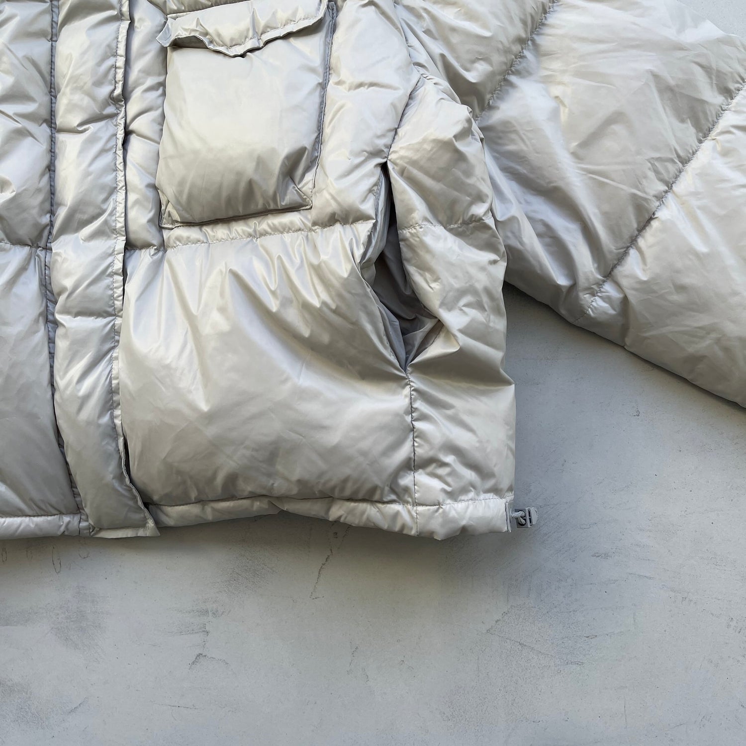 【SAMPLE】luster down jacket / gray