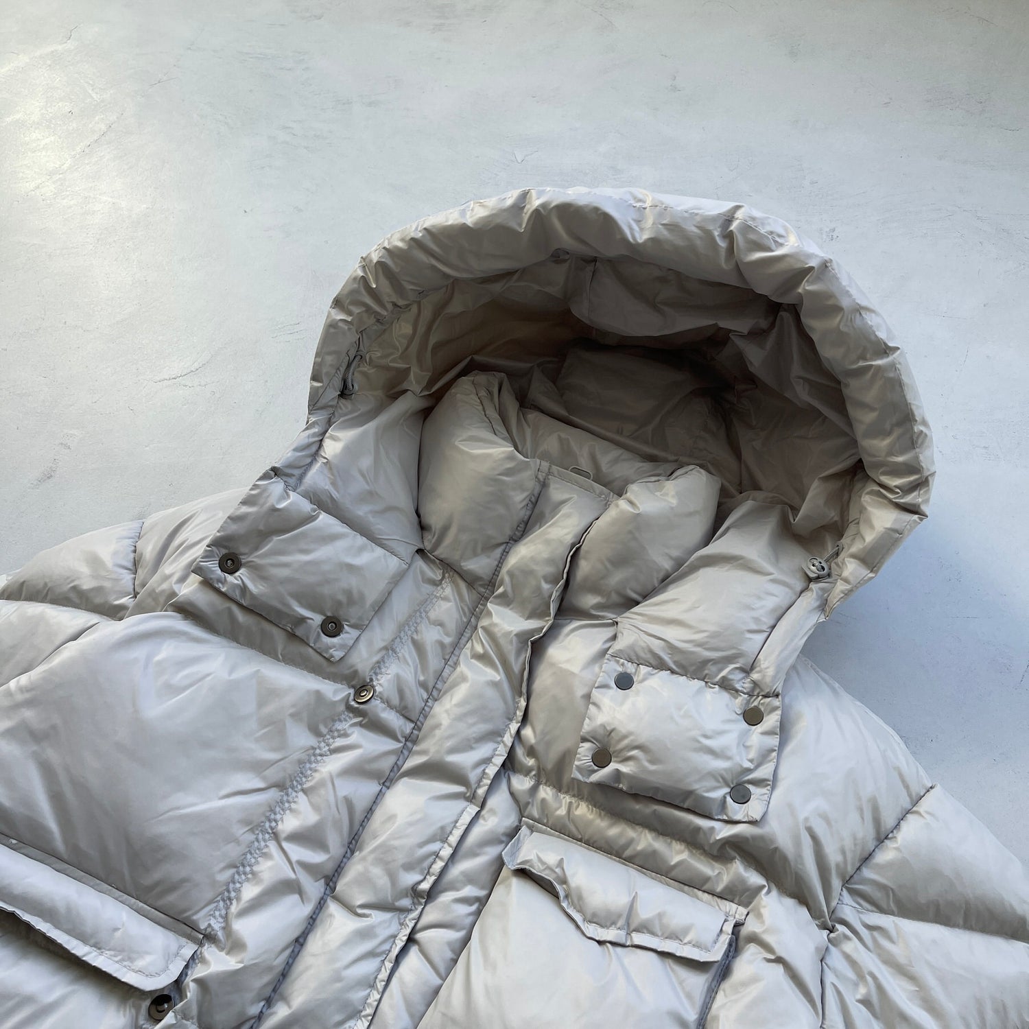 【SAMPLE】luster down jacket / gray
