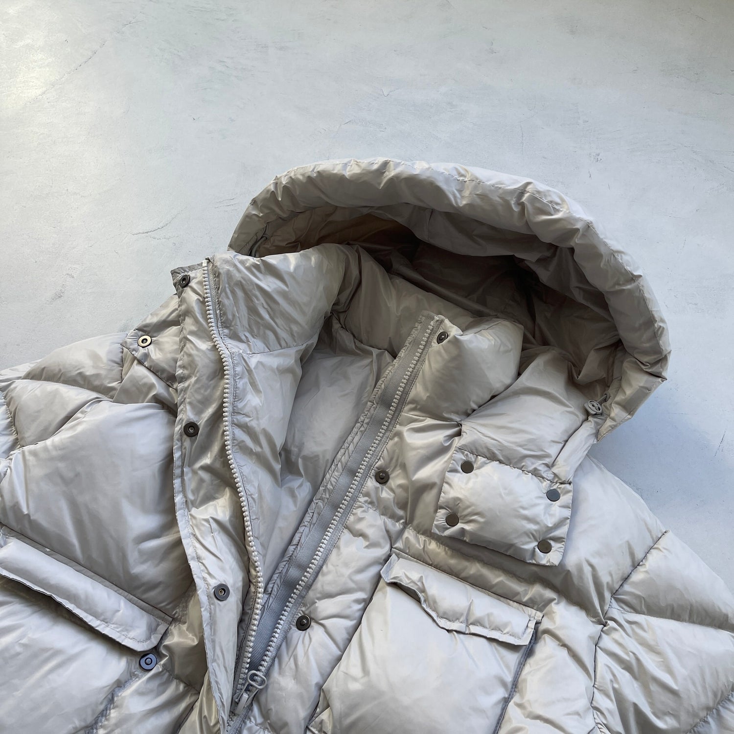 【SAMPLE】luster down jacket / gray