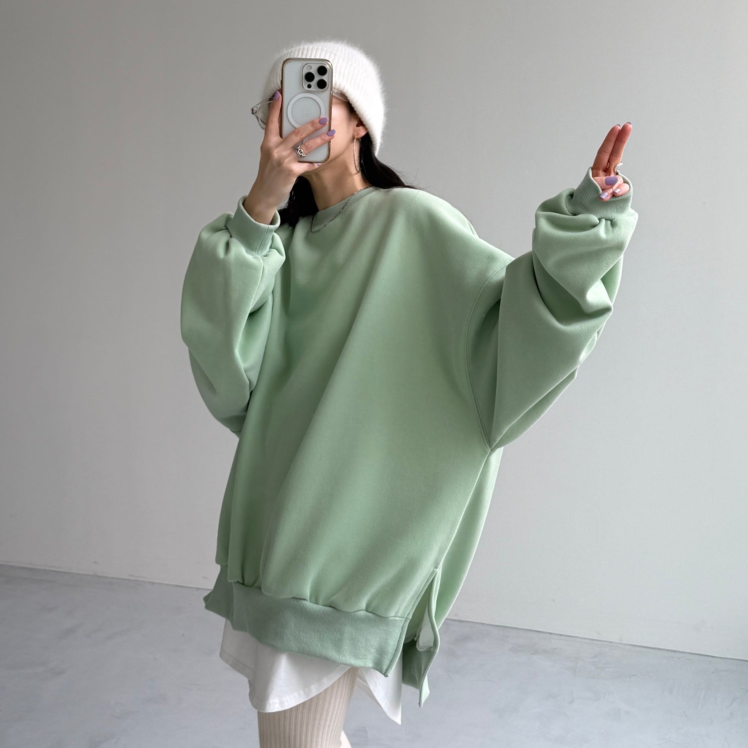 OSUMITSUKI sweat / mint [SHORT or FREE]