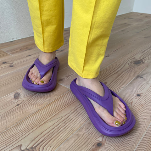 【SAMPLE】airy chubby sandals / purple