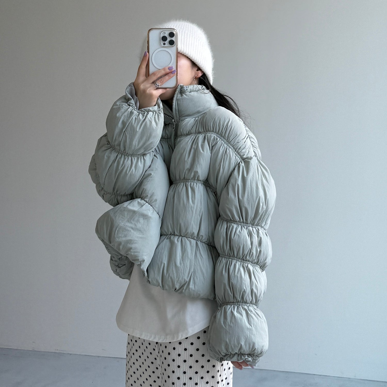 CHIGIRI PAN DOWN / gray