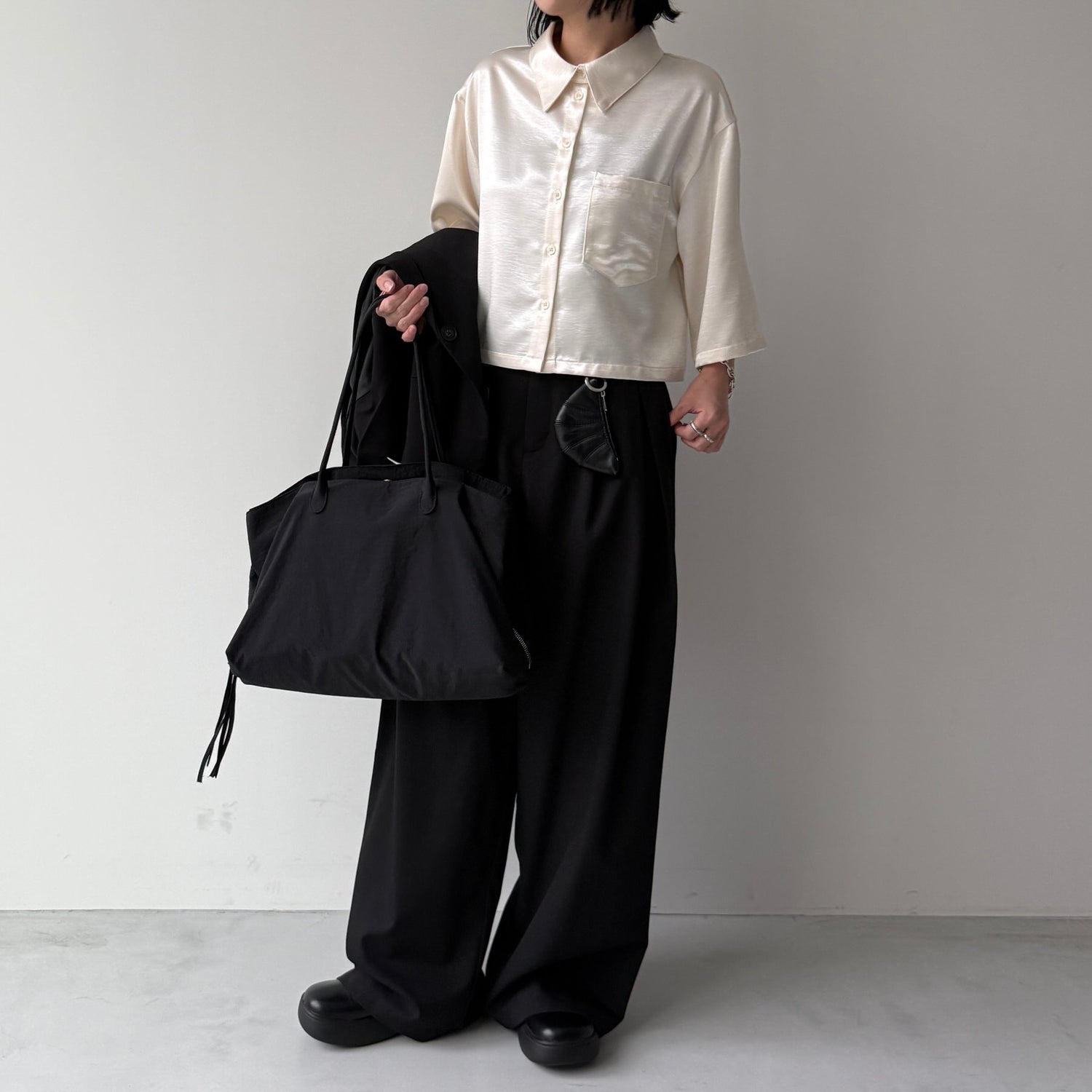 daily boston bag / black