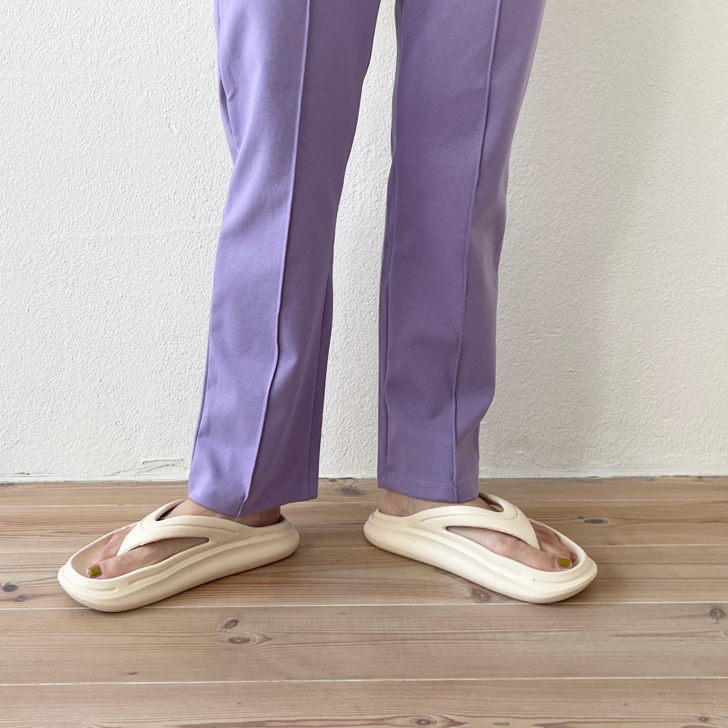 center line relax sweat pants / lavender