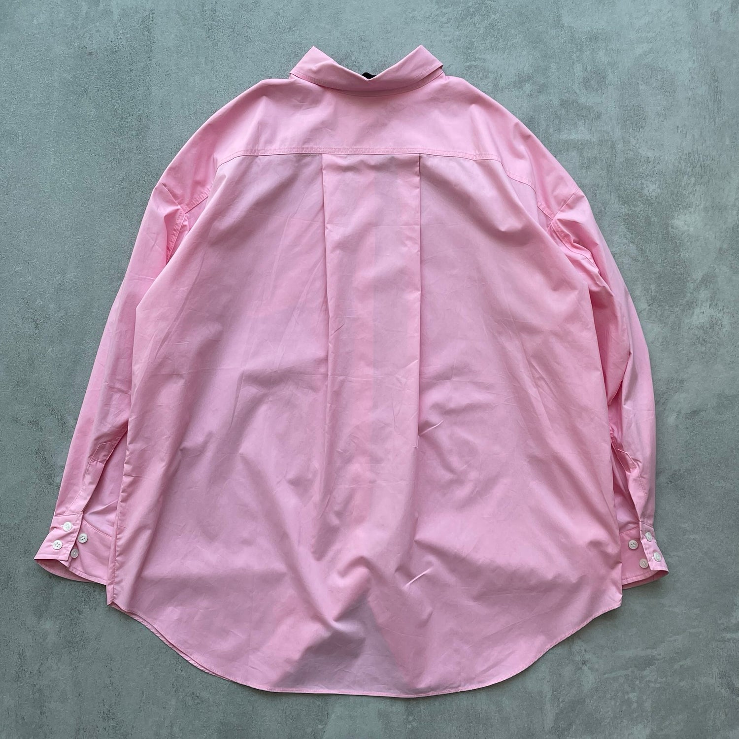 【SAMPLE】over size color shirt / pink