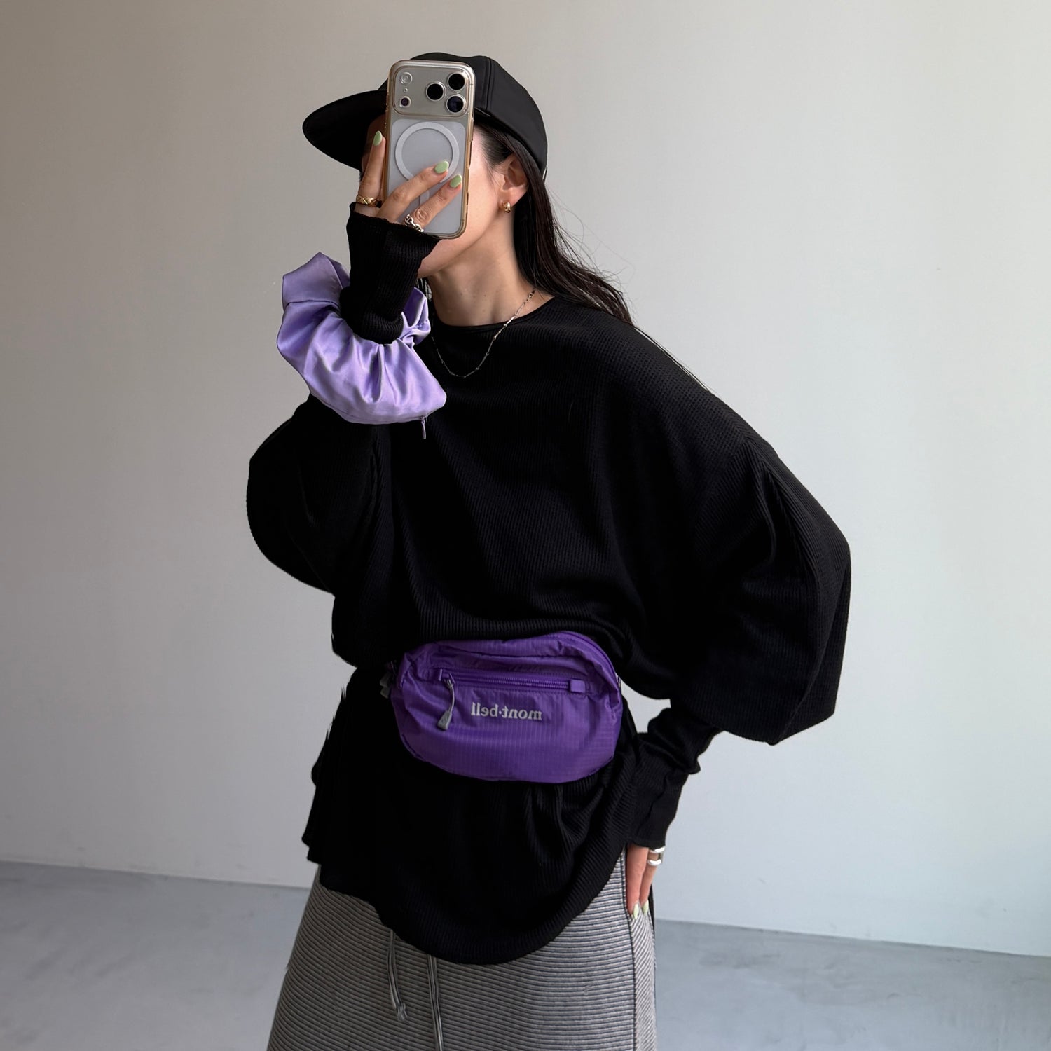 WAFFLE NAGASODE CHIRARISM / black